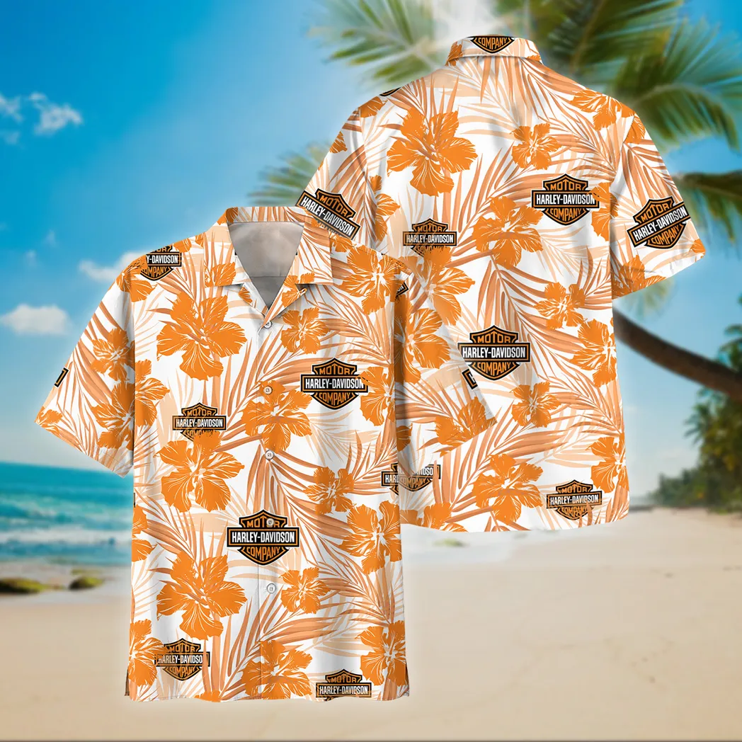 Harley Davidson Hawaiihemd im Vintage-Stil, Unisex Hawaiihemd für den Sommer CAR04042025671