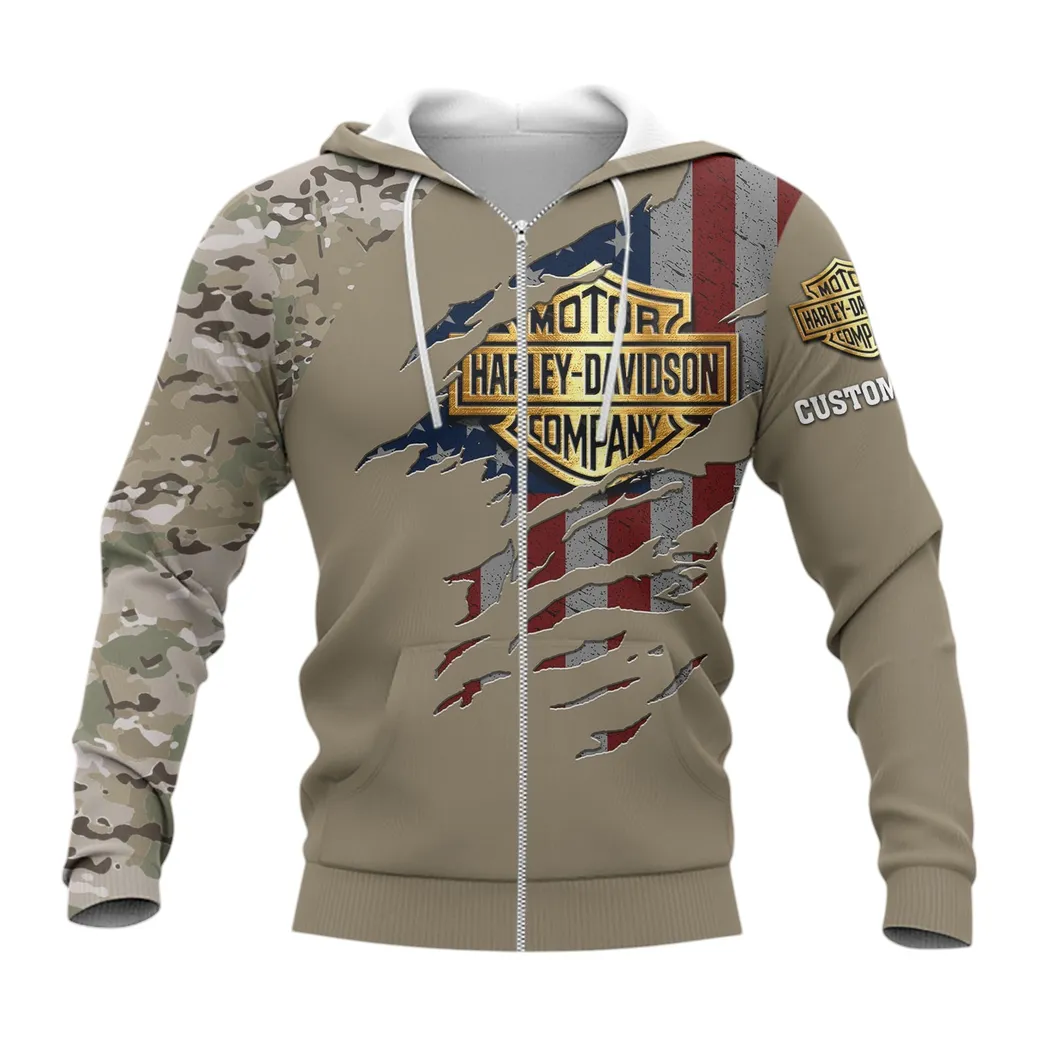 harley davidson hoodie mit reiverschluss allover druck hoodie harley davidson fan car46021725037 3