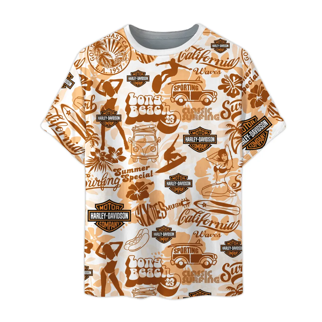 harley davidson t shirt im vintage stil oversized unisex hemd car04042025666 cdnzo