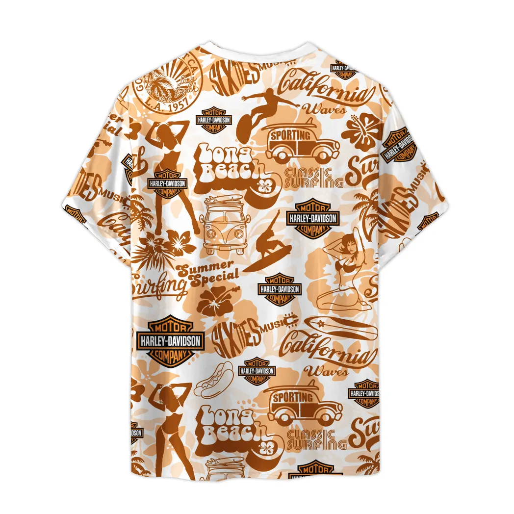 harley davidson t shirt im vintage stil oversized unisex hemd car04042025666 qz2qm