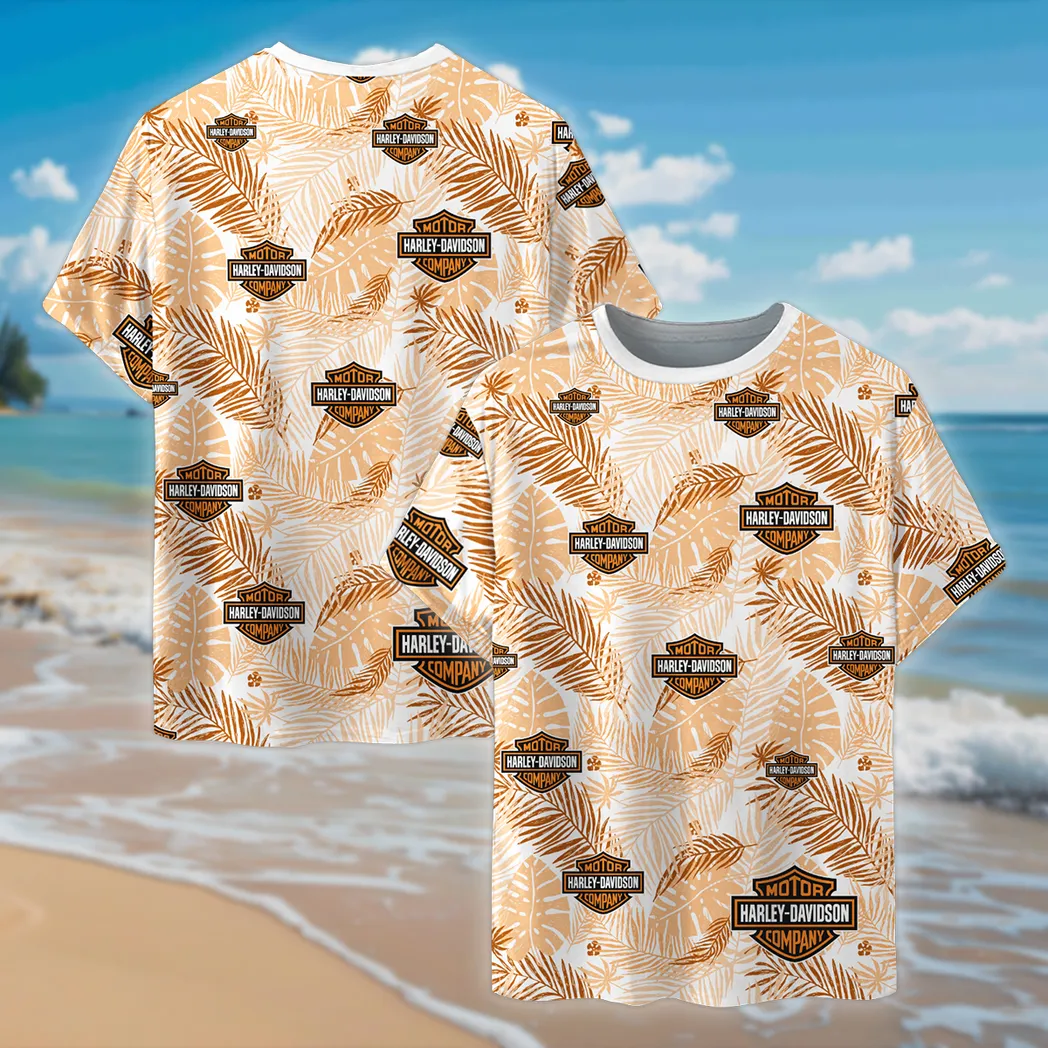 Harley Davidson T-Shirt im Vintage-Stil, Oversized Unisex Hemd CAR04042025667