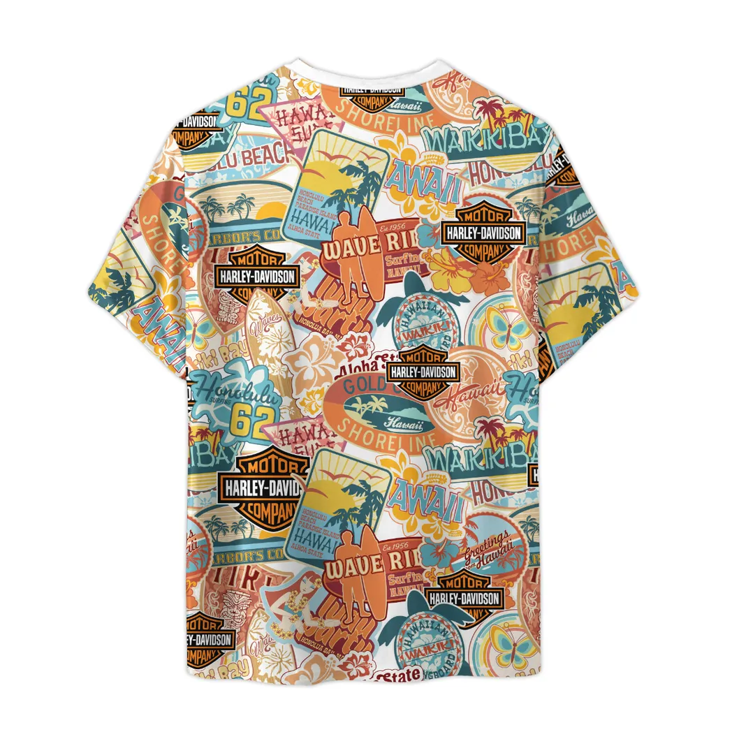 harley davidson t shirt im vintage stil oversized unisex hemd car04042025670