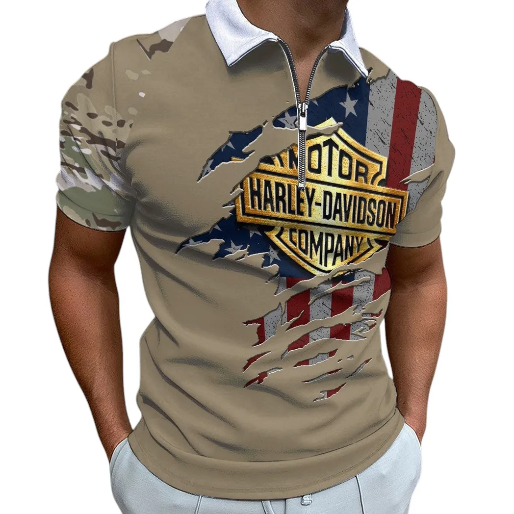 harley davidson zipper polo shirt motor340213035 gift for harley davidson fan gzdij