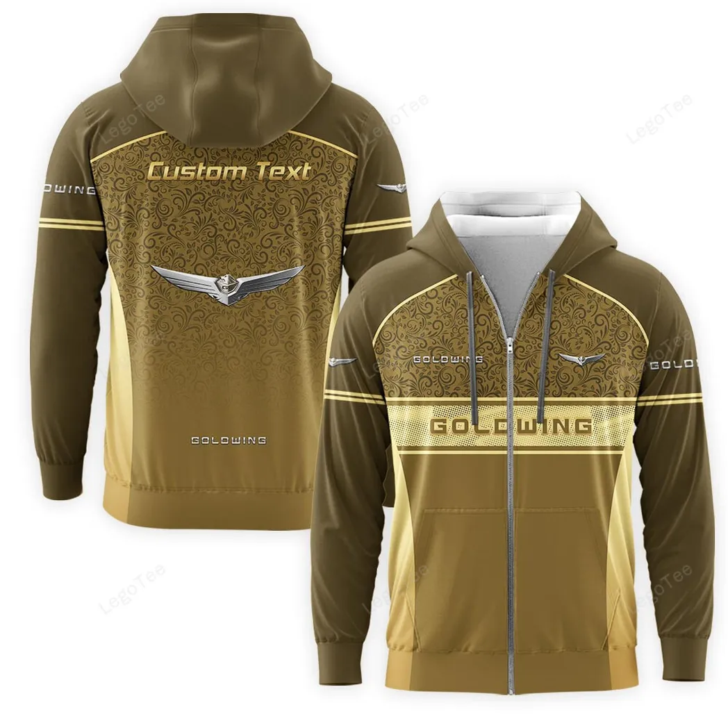 Honda Gold Wing Hoodie mit reißverschluss, Allover-Druck Hoodie Honda Gold Wing Fan CAR137021325960-6