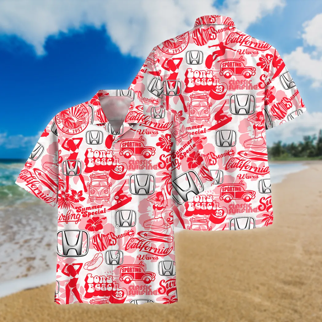 Honda Hawaiihemd für Männer, Hawaiian Shirt für Honda Lovers CAR201030725575