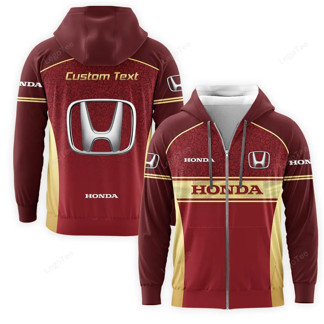 Honda Hoodie mit reißverschluss, Allover-Druck Hoodie Honda Fan CAR137021325930-6
