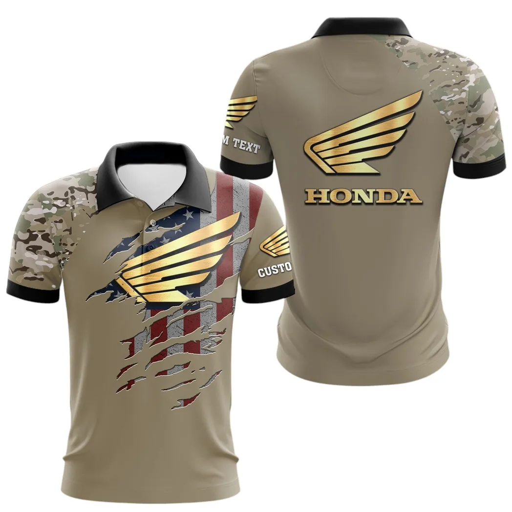 Honda Motorcycle Poloshirt, Geschenk für Honda Motorcycle Fan CAR46021725039-2
