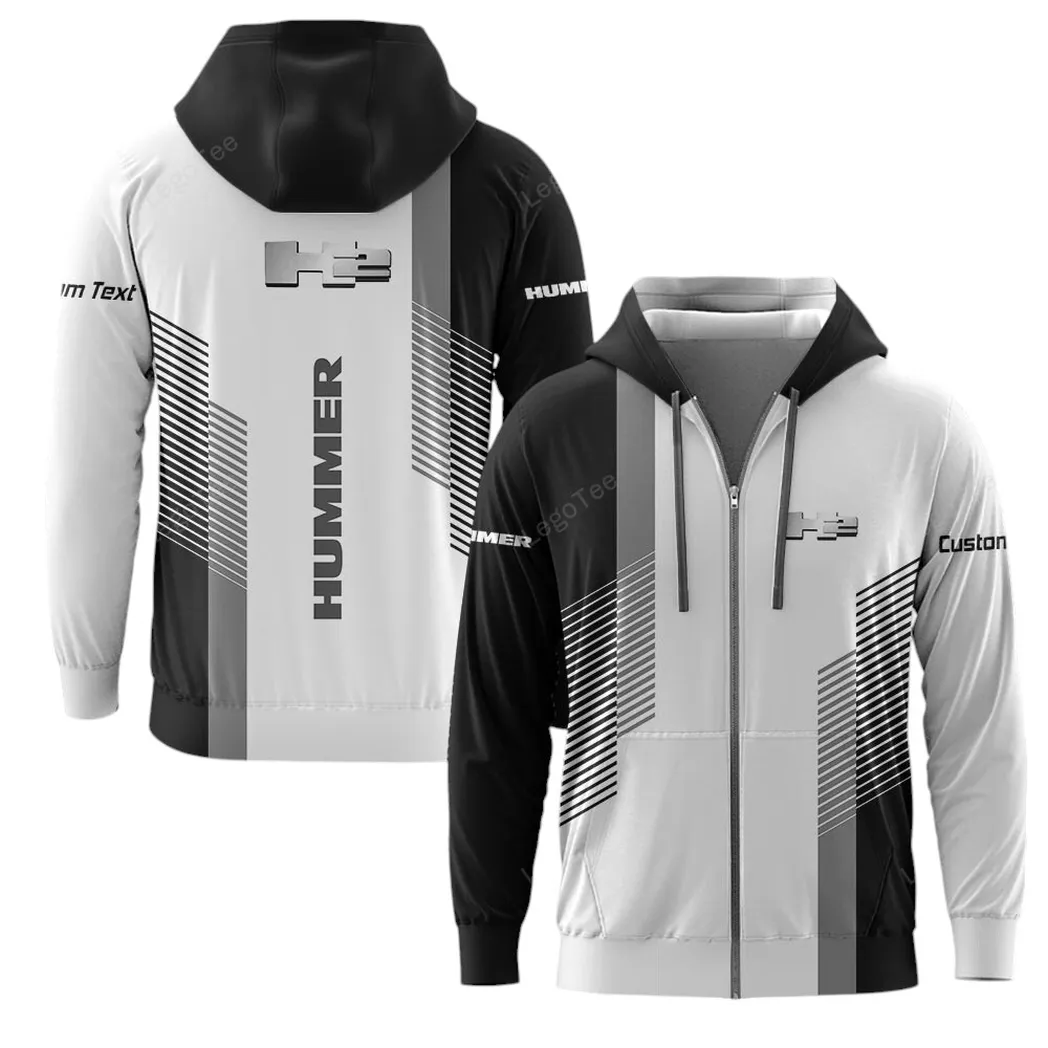 Hummer H2 Hoodie mit reißverschluss, Allover-Druck Hoodie Hummer H2 Fan CAR10703122529