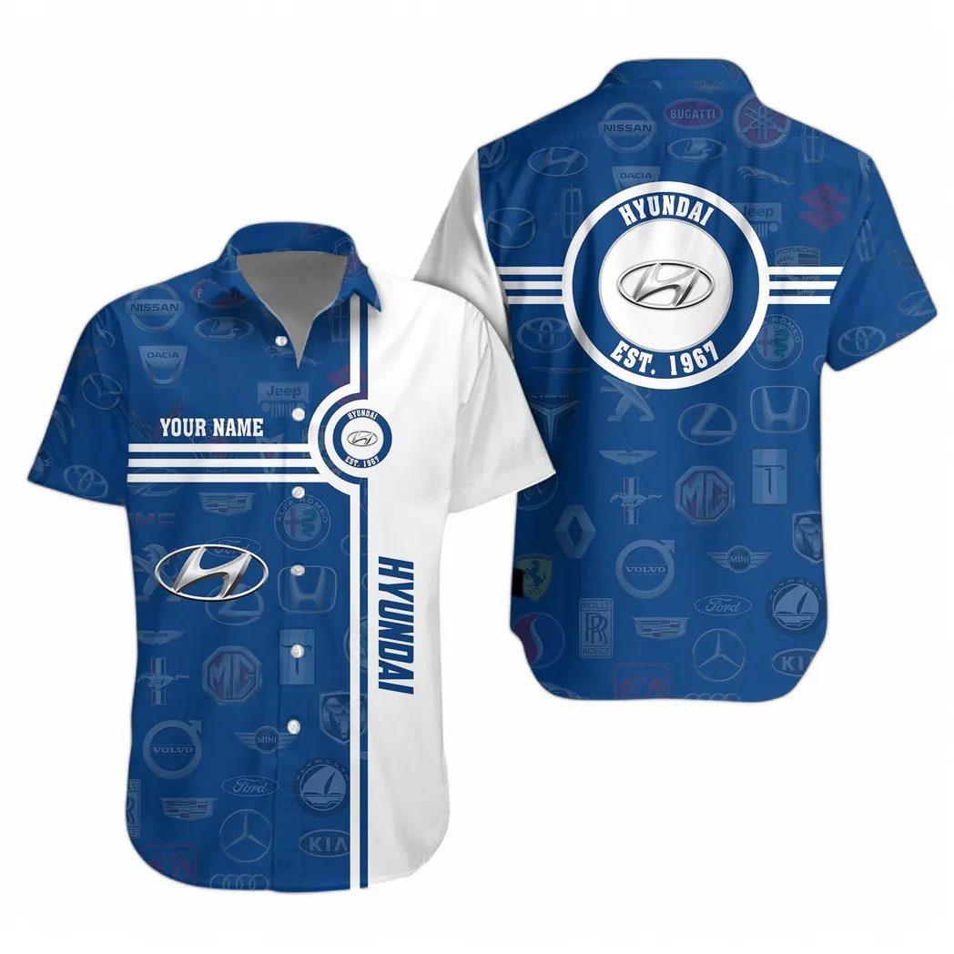 hyundai hawaiihemd fr mnner all logo geschenk fr hyundai fan car174022525061