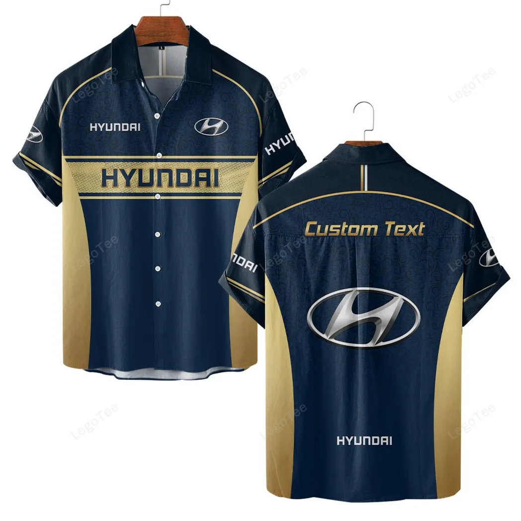 Hyundai Personalisierte Hawaiihemd für Männer, Hawaiian Shirt für Hyundai Fan CAR137021325907-3