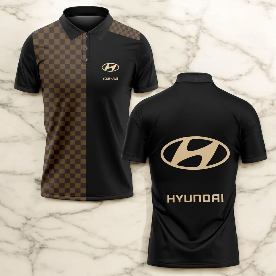 hyundai polo shirt lv style gift for hyundai lovers car176022525920 2v5qb
