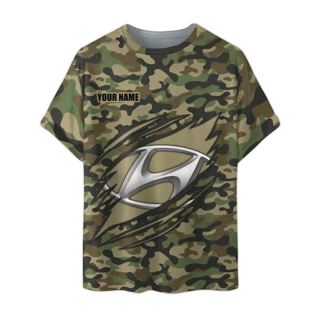 hyundai t shirt im camouflage stil oversized hemd car210040825707 midah