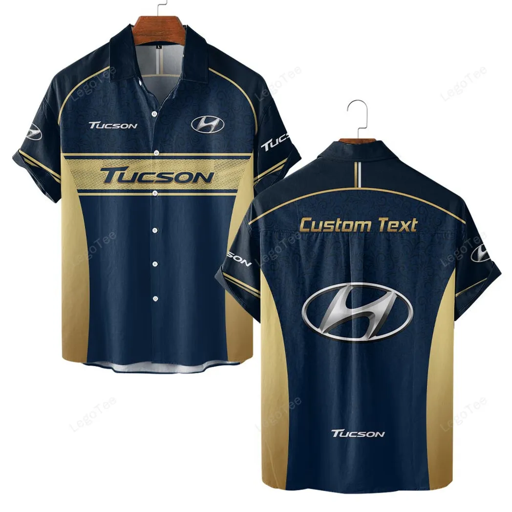 Hyundai Tucson Personalisierte Hawaiihemd für Männer, Hawaiian Shirt für Hyundai Tucson Fan CAR137021325910-3