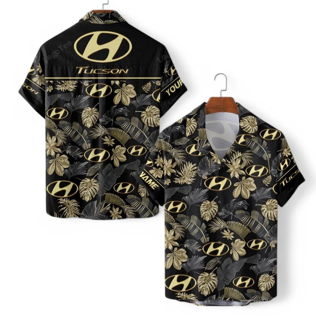 Hyundai Tucson Personalisierte Hawaiihemd für Männer, Hawaiian Shirt für Hyundai Tucson Fan CAR139021125133-2