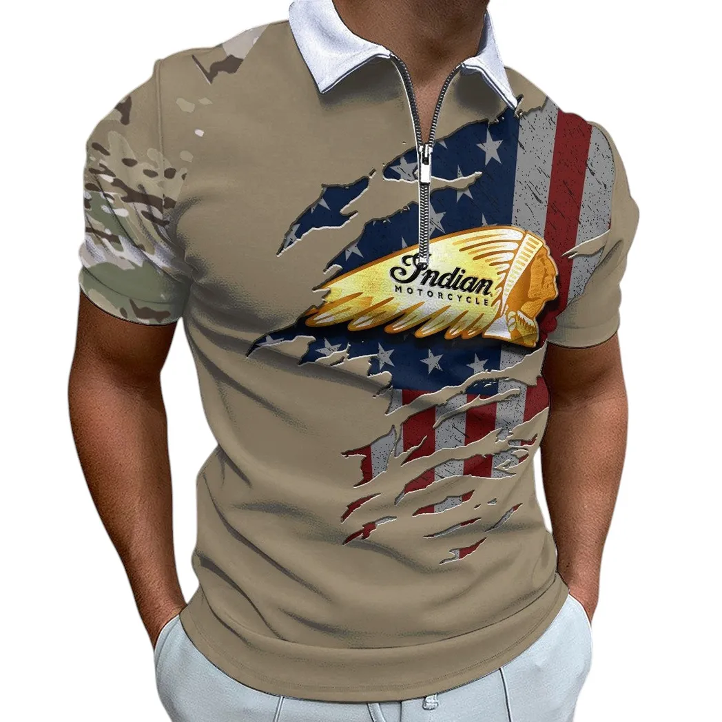 indian motorcycle zipper polo shirt motor340213039 gift for indian motorcycle fan jmsw2