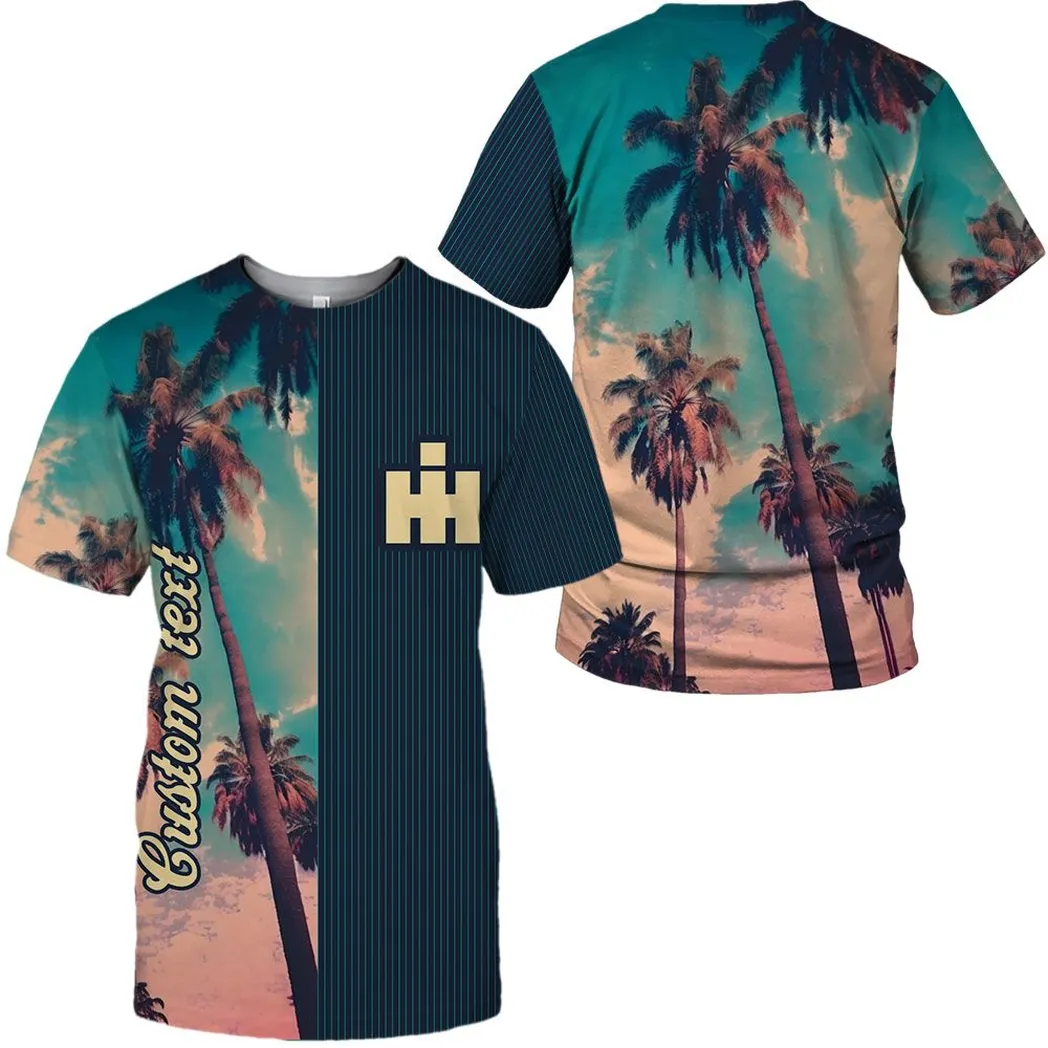 International Harvester Vintage T-Shirt mit Palmen, Personalisiert Hemd CAR431041625342