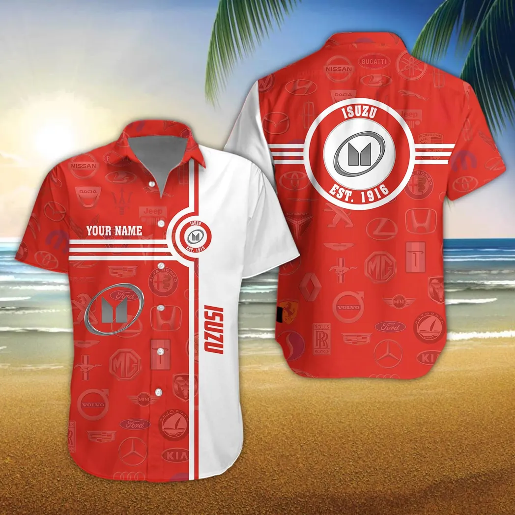isuzu hawaiihemd fr mnner all logo geschenk fr isuzu fan car174022525006 8yghn