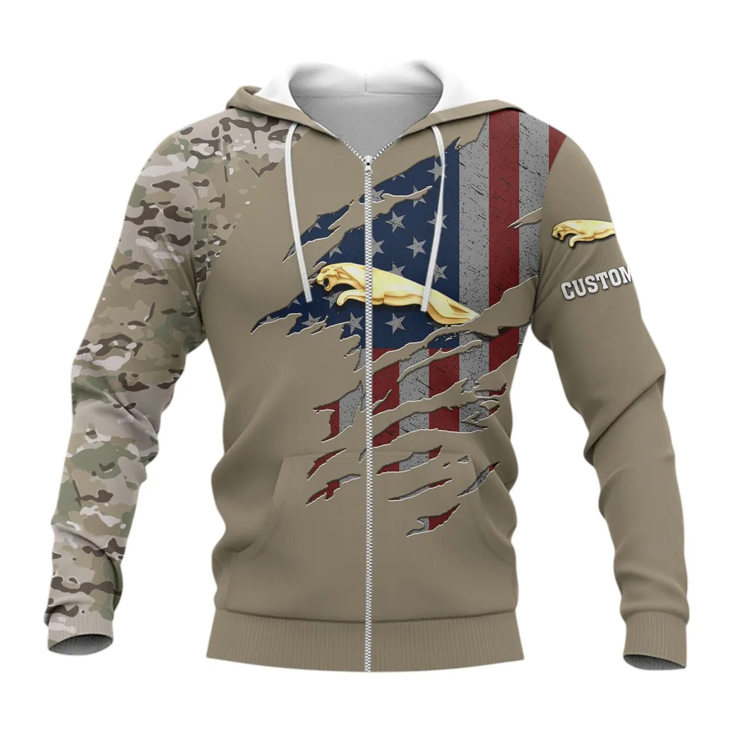 Jaguar Cars Hoodie mit reißverschluss, Allover-Druck Hoodie Jaguar Cars Fan CAR46021725049-3