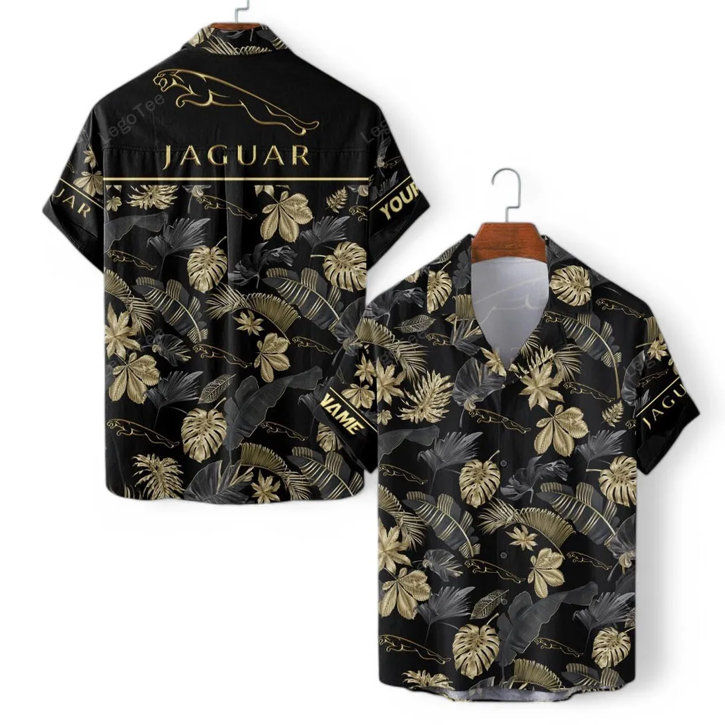 Jaguar Cars Personalisierte Hawaiihemd für Männer, Hawaiian Shirt für Jaguar Cars Fan CAR139021125131-2