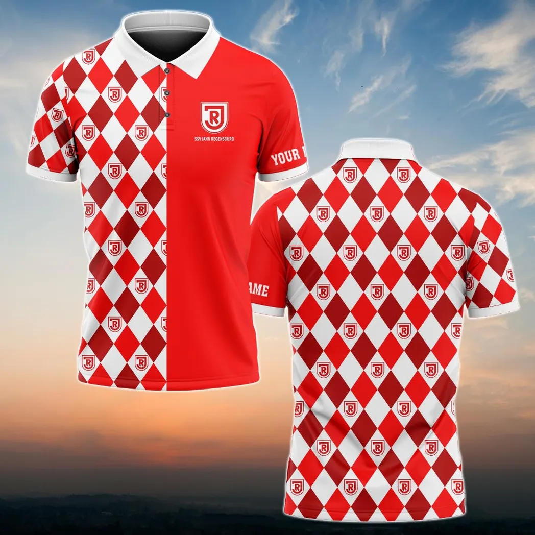 Jahn Regensburg Polohemd für Männer, Geschenk für Jahn Regensburg BDE61052825561