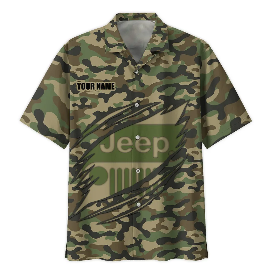 jeep hawaiihemd im camouflage stil oversized car210040825711 dcfmn