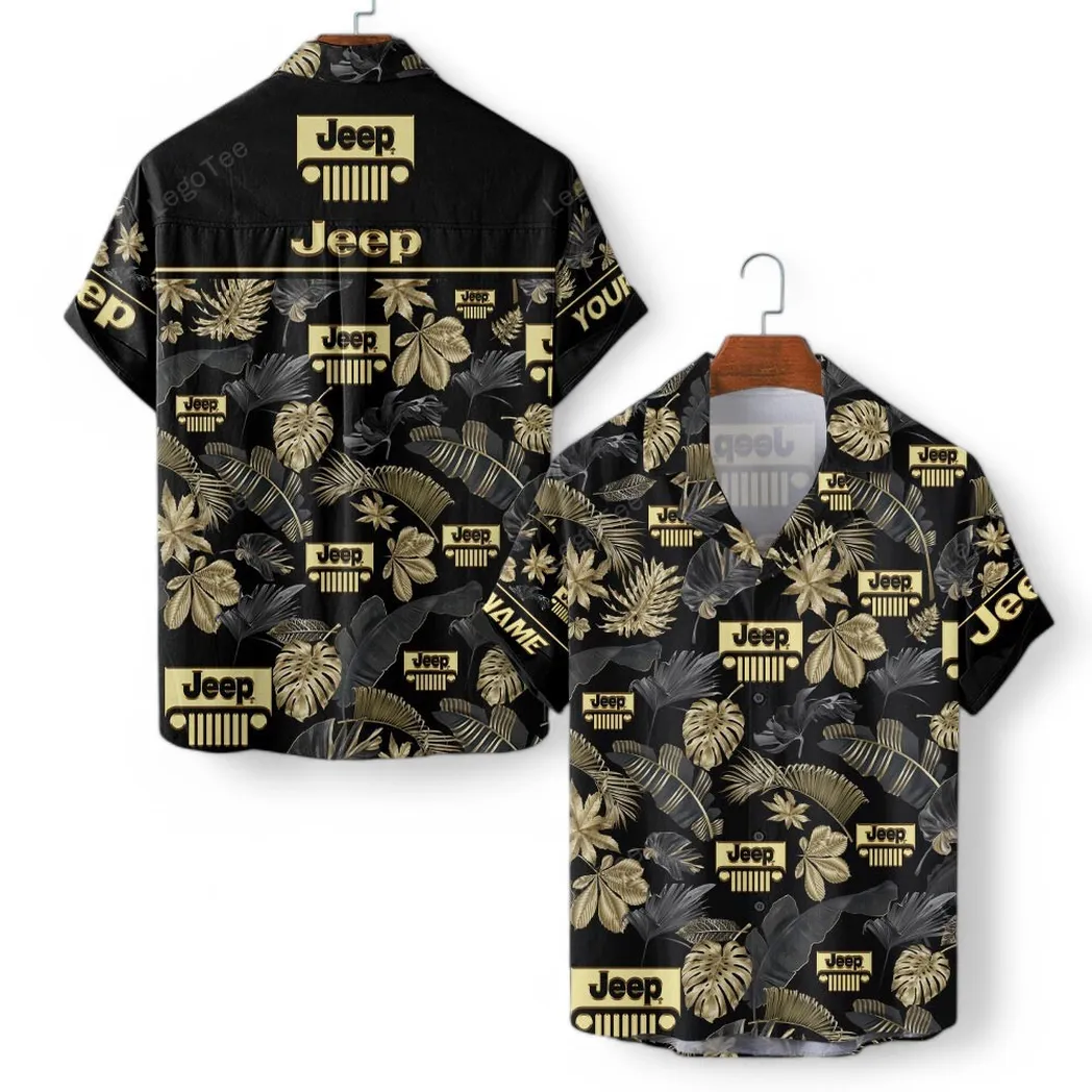 Jeep Personalisierte Hawaiihemd für Männer, Hawaiian Shirt für Jeep Fan CAR139021125129-2