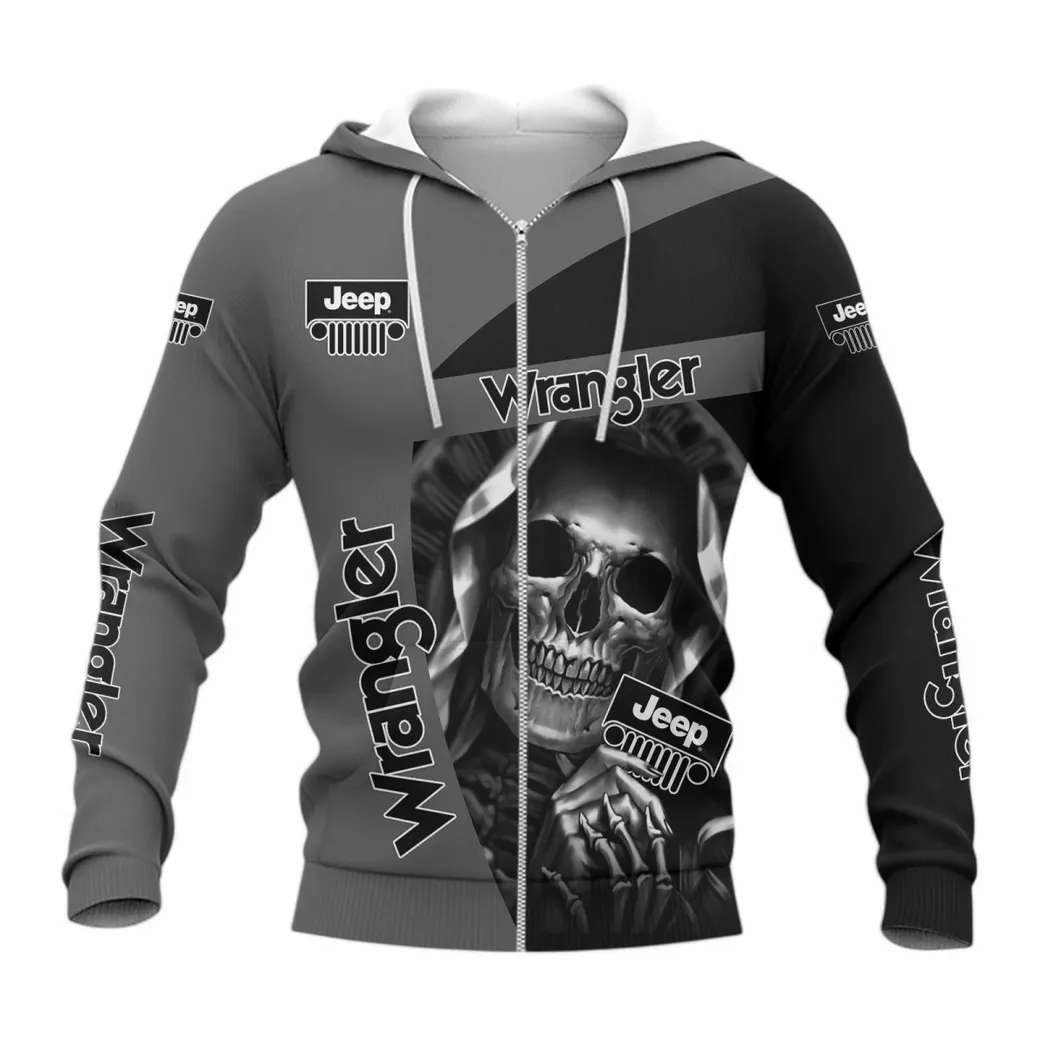 Jeep Wrangler Hoodie mit reißverschluss, Allover-Druck Hoodie Jeep Wrangler Fan CAR6702212535