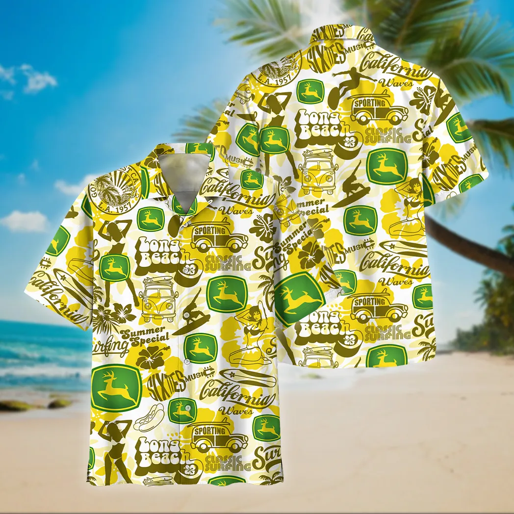 john deere hawaiihemd im vintage stil unisex hawaiihemd fr den sommer car04042025678