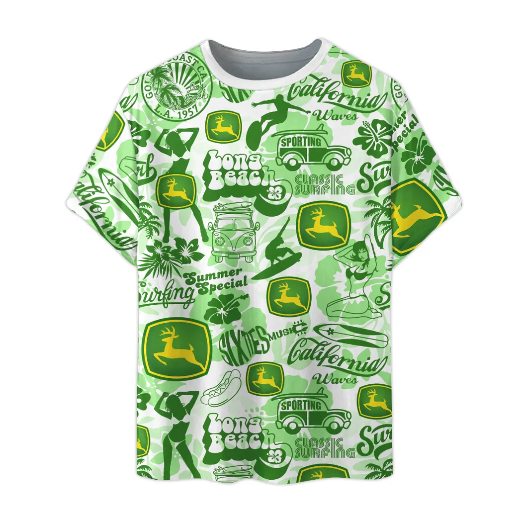 john deere t shirt im vintage stil oversized unisex hemd car04042025677