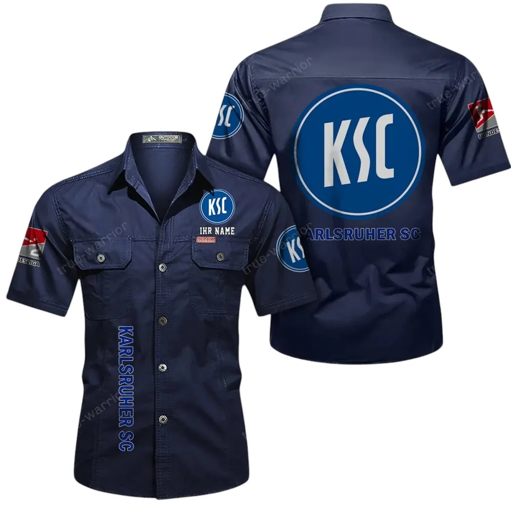 karlsruher sc hemd mit kurzen rmeln all over print kurzarmhemd bde11052625254 dunkelblau