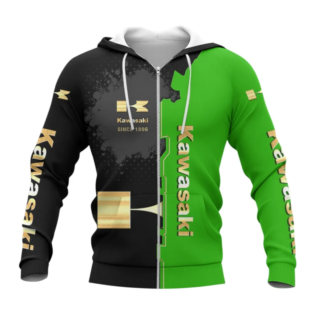 Kawasaki Hoodie mit reißverschluss, Allover-Druck Hoodie Kawasaki Fan CAR44021725046-3
