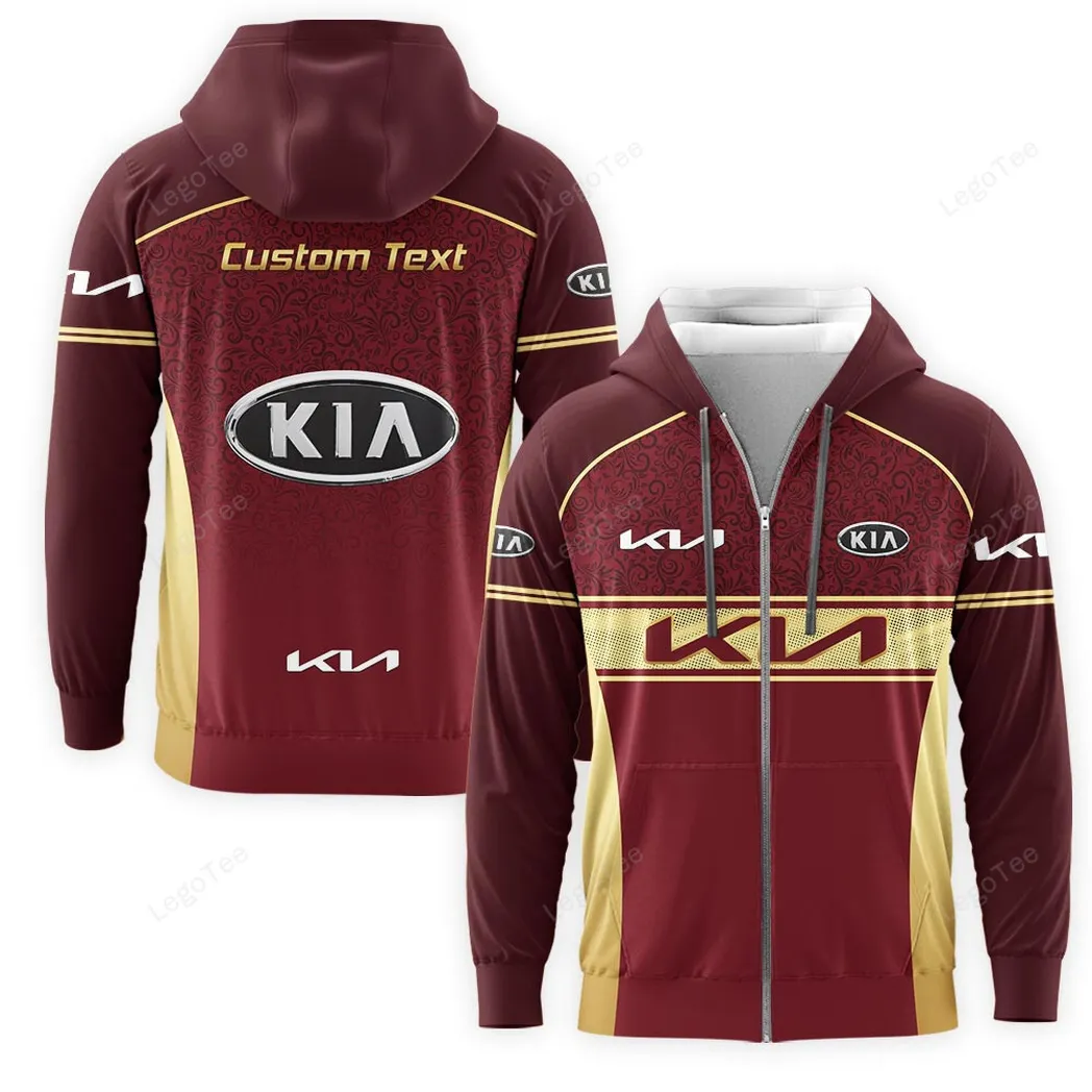 Kia Hoodie mit reißverschluss, Allover-Druck Hoodie Kia Fan CAR137021325901-6