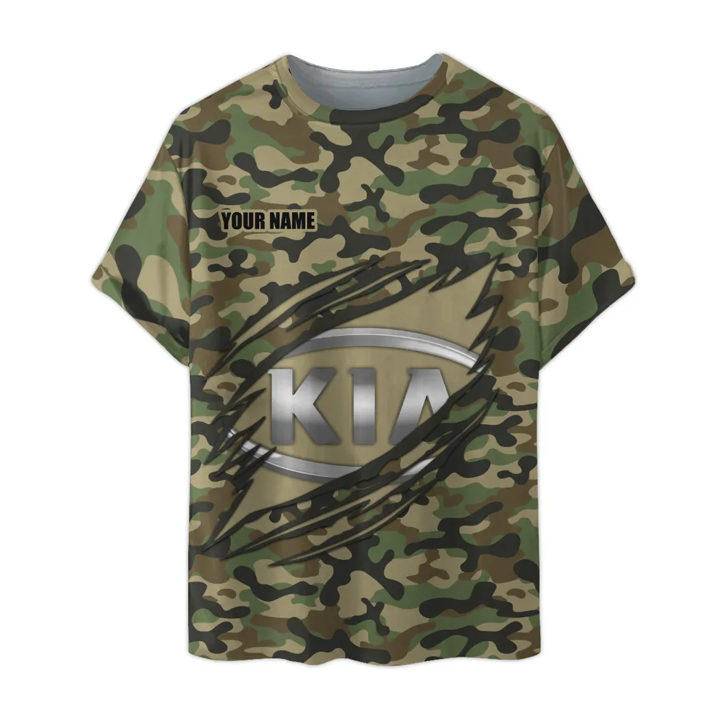kia t shirt im camouflage stil oversized hemd car210040825713 ija6u