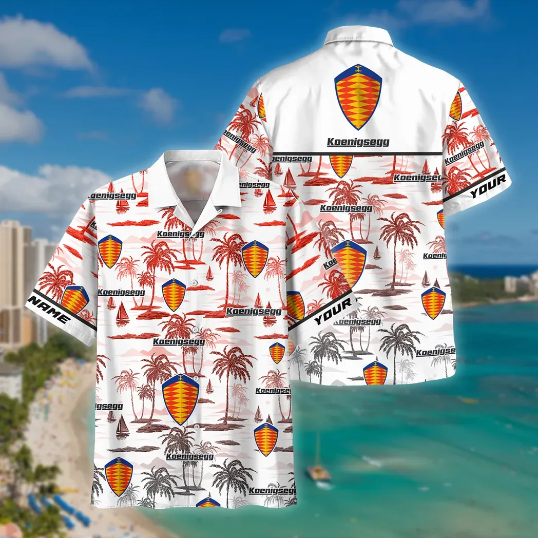 Koenigsegg Custom Hawaiihemd für Männer, Hawaiian Shirt für Koenigsegg Fan CAR205031225725