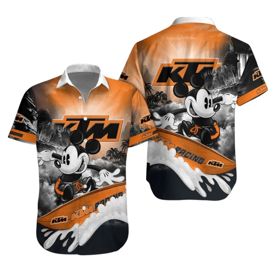 KTM Racing Hawaiihemd für Männer, Hawaiian Shirt für KTM Racing Fan CAR53030625066