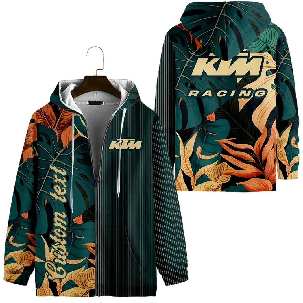 Ktm Vintage Hoodie mit reißverschluss, All-over-print Hoodie CAR434041725283