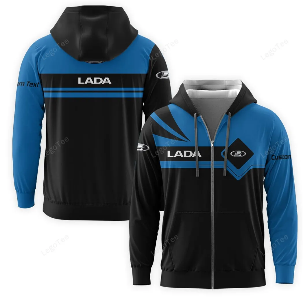Lada Hoodie mit reißverschluss, Allover-Druck Hoodie Lada Fan CAR9803032540