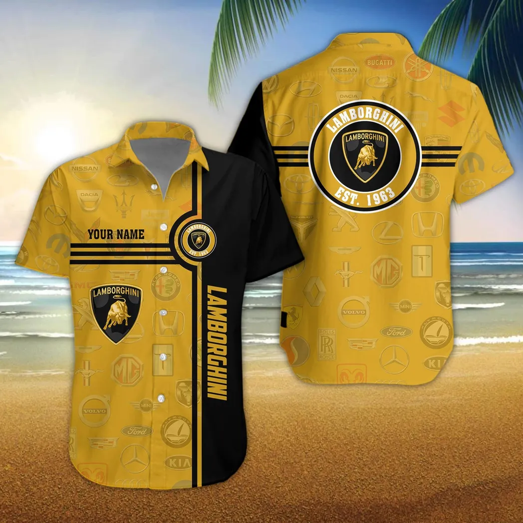 lamborghini hawaiihemd fr mnner all logo geschenk fr lamborghini fan car174022525060 ppvg9