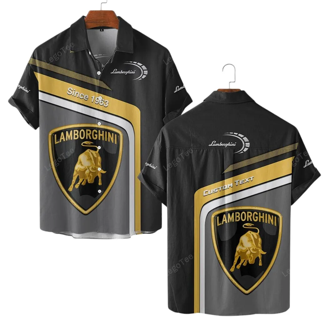 Lamborghini Hawaiihemd für Männer, Hawaiian Shirt für Lamborghini Fan CAR11103032541