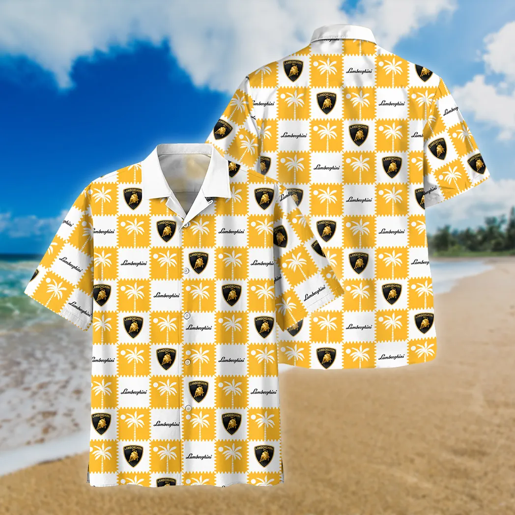 Lamborghini Hawaiihemd für Männer, Hawaiian Shirt für Lamborghini Lovers CAR200030725151