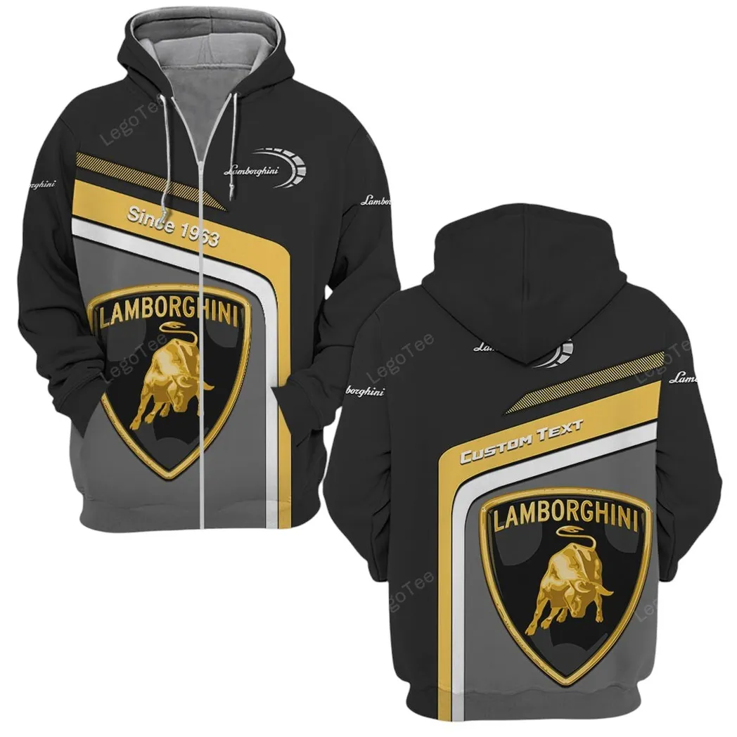 Lamborghini Hoodie mit reißverschluss, Allover-Druck Hoodie Lamborghini Fan CAR11103032541