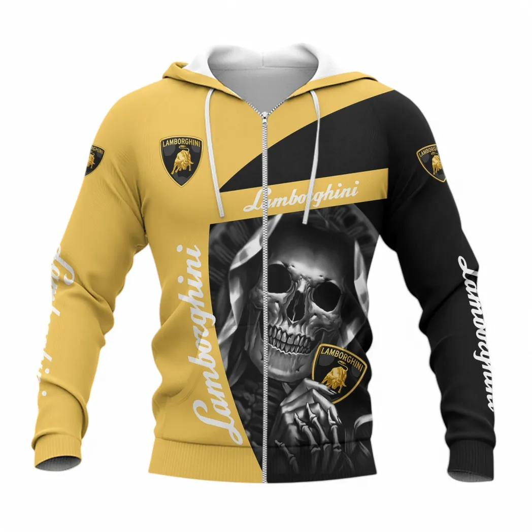 Lamborghini Hoodie mit reißverschluss, Allover-Druck Hoodie Lamborghini Fan CAR6702212538