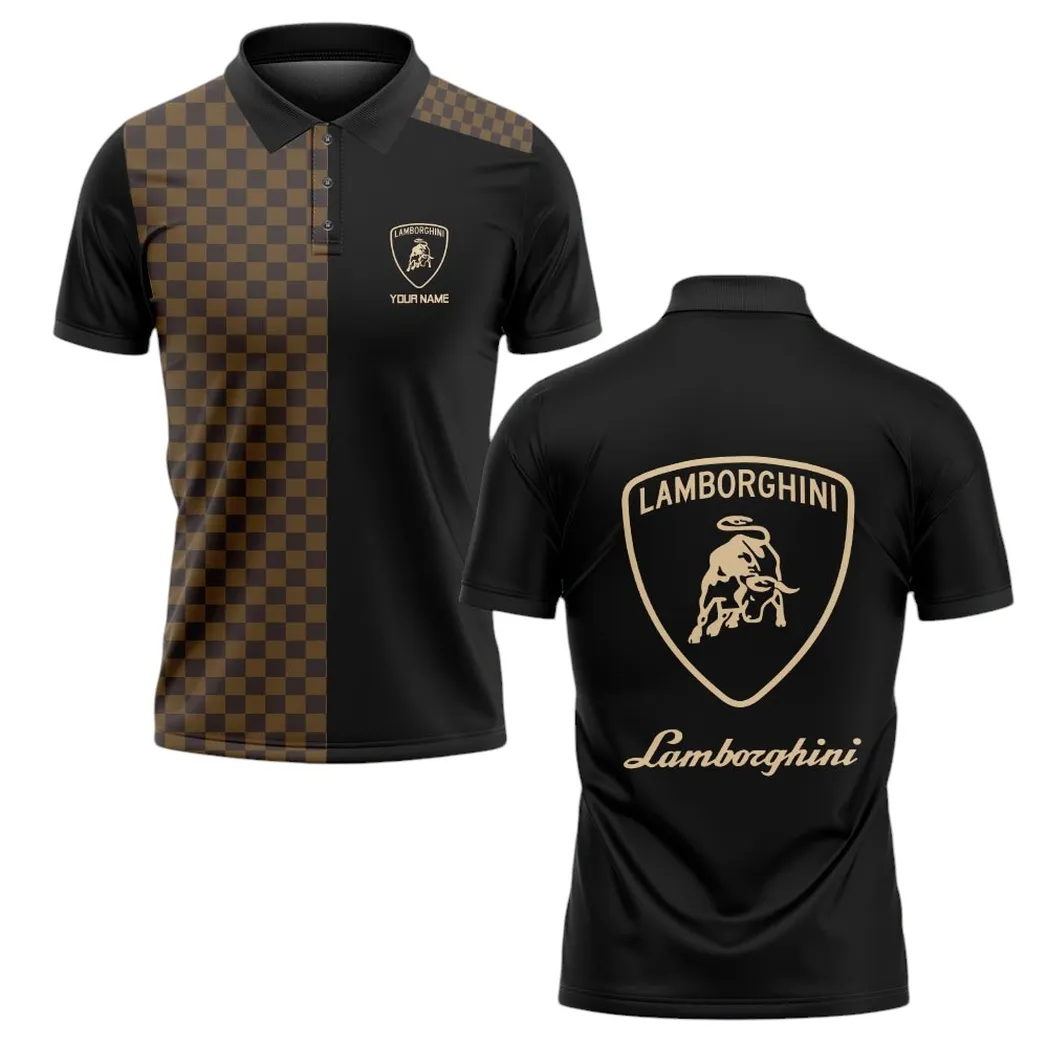 lamborghini polo shirt lv style gift for lamborghini lovers car176022525936