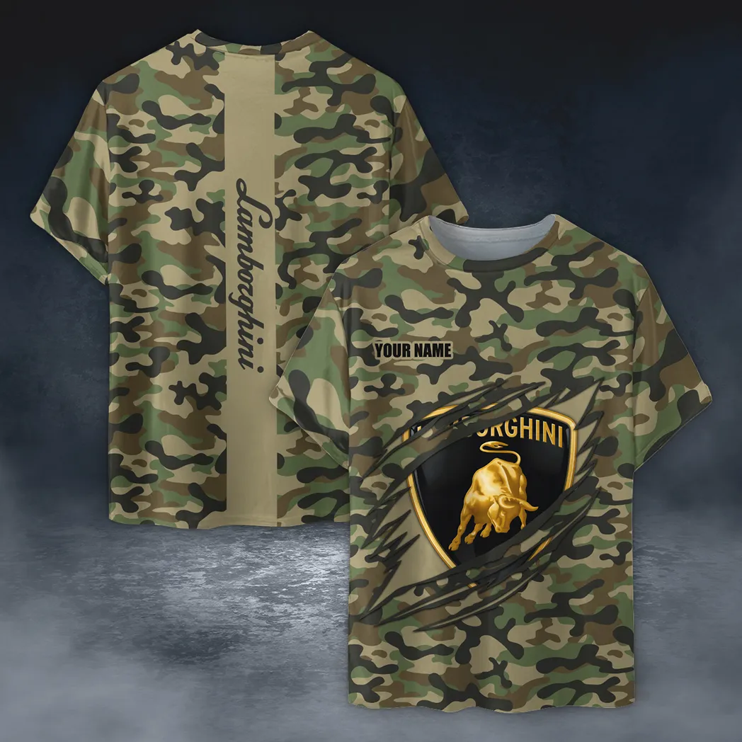 lamborghini t shirt im camouflage stil oversized hemd car210040825714 jcq1o