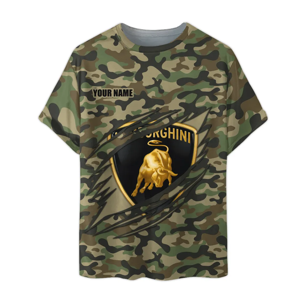 lamborghini t shirt im camouflage stil oversized hemd car210040825714 o3fsg