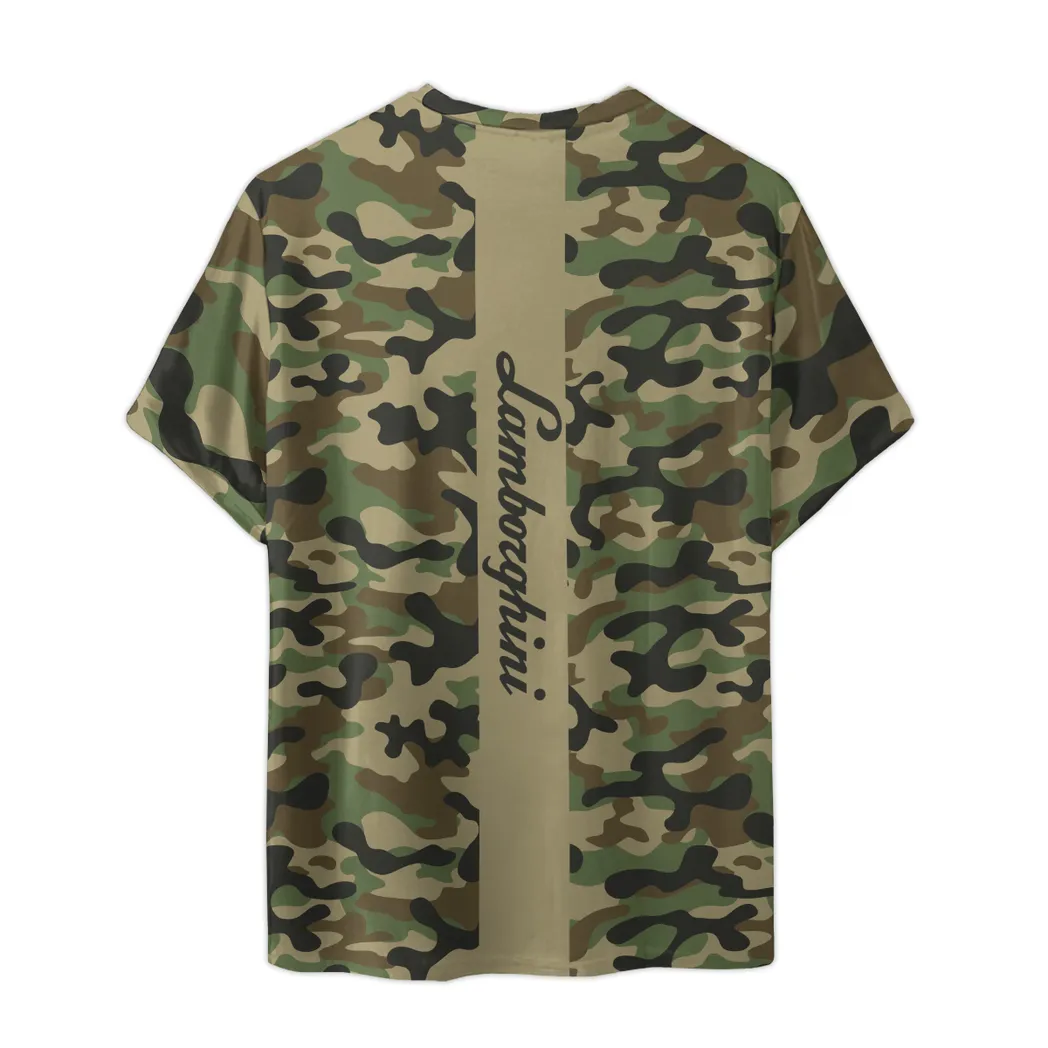 lamborghini t shirt im camouflage stil oversized hemd car210040825714 z3uyy