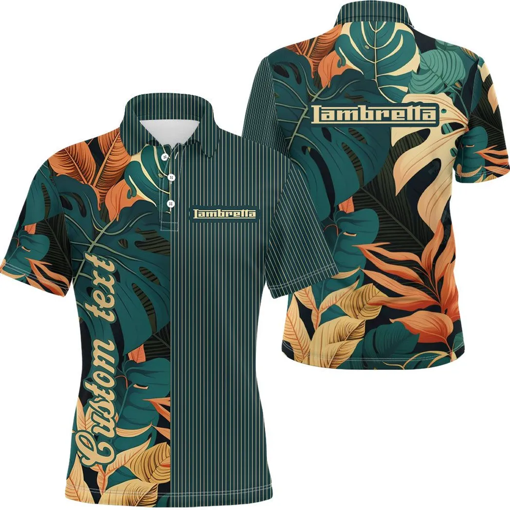 Lambretta Vintage Poloshirt Personalisierter Allover-Druck CAR434041725285