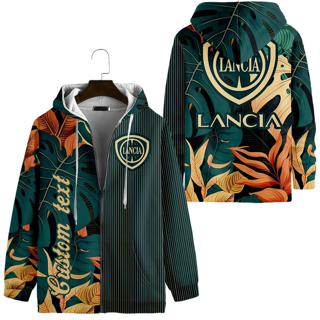 lancia vintage hoodie mit reiverschluss all over print hoodie car434041725286 oprwr