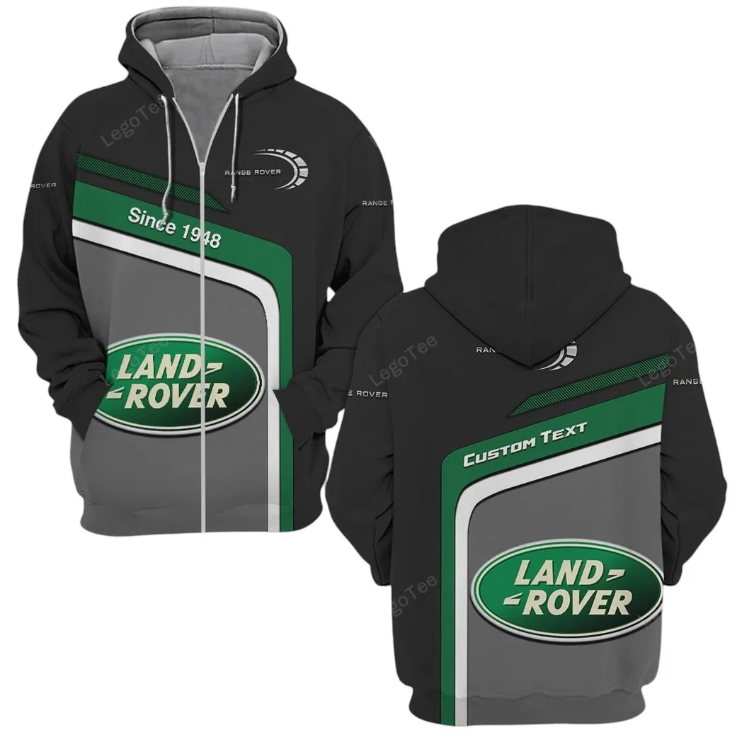 Land Rover Hoodie mit reißverschluss, Allover-Druck Hoodie Land Rover Fan CAR11103032542