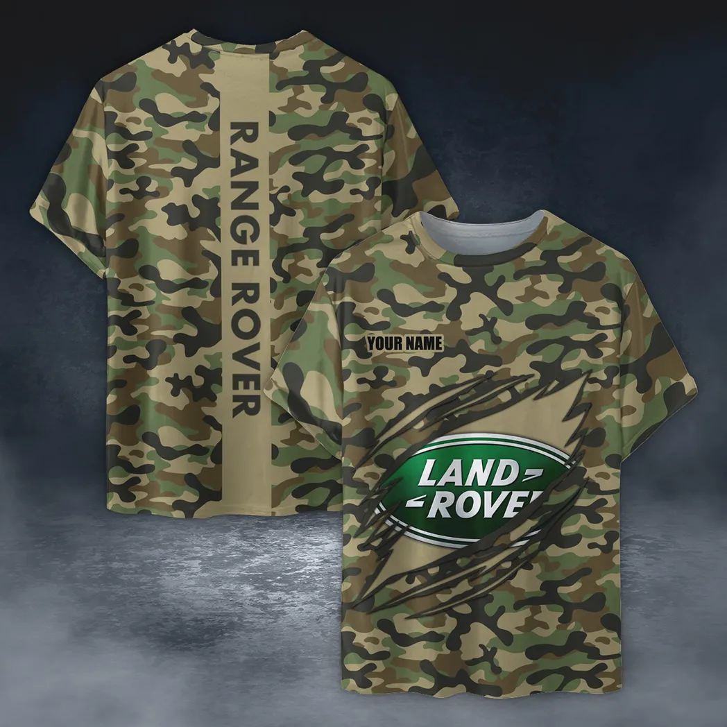 Land Rover T-Shirt im Camouflage-Stil, Oversized Hemd CAR210040825715